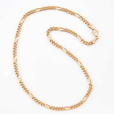 Lot 579 - Gold Neck Chain, 14K 14 dwt.