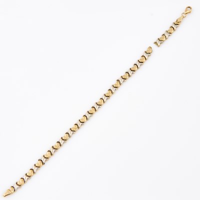 Lot 610 - Gold Flexible Bracelet, 14K 4 dwt., damaged