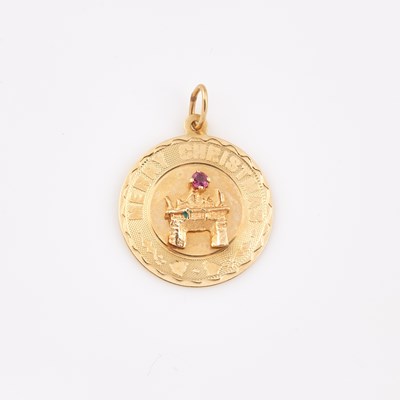 Lot 623 - Gold Pendant, 14K 1 dwt.