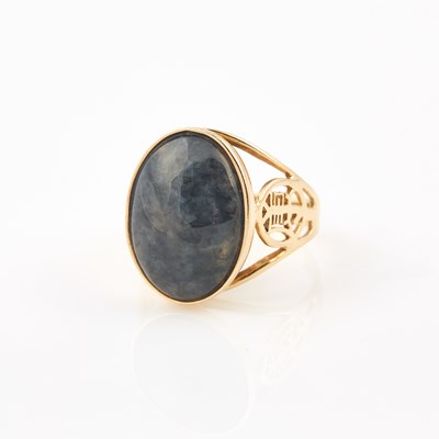 Lot 635 - Gold and Stone Ring, 14K 3 dwt. all