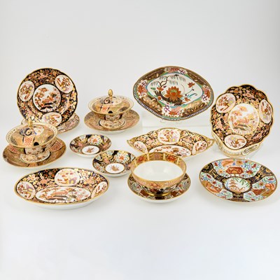 Lot 572 - Spode Porcelain Imari Part Dessert Service