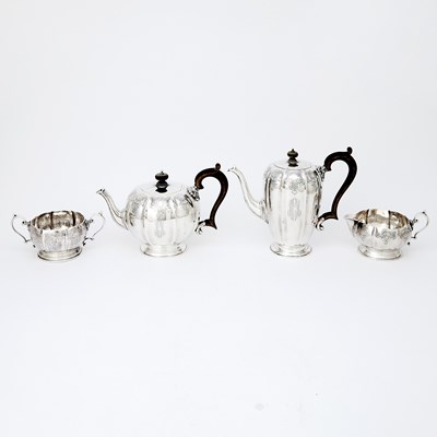 Lot 167 - English Sterling Silver Tea and Coffee Service