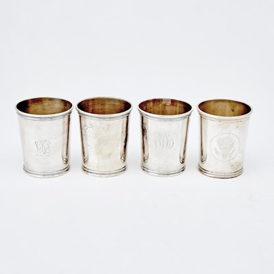 Lot 130 - Four Mark J. Scearce Sterling Silver Julep Cups