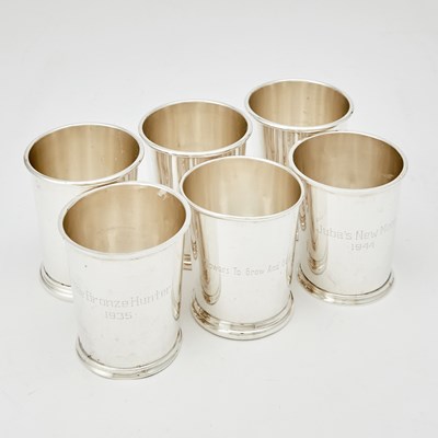 Lot 346 - Six American Sterling Silver Julep Cups