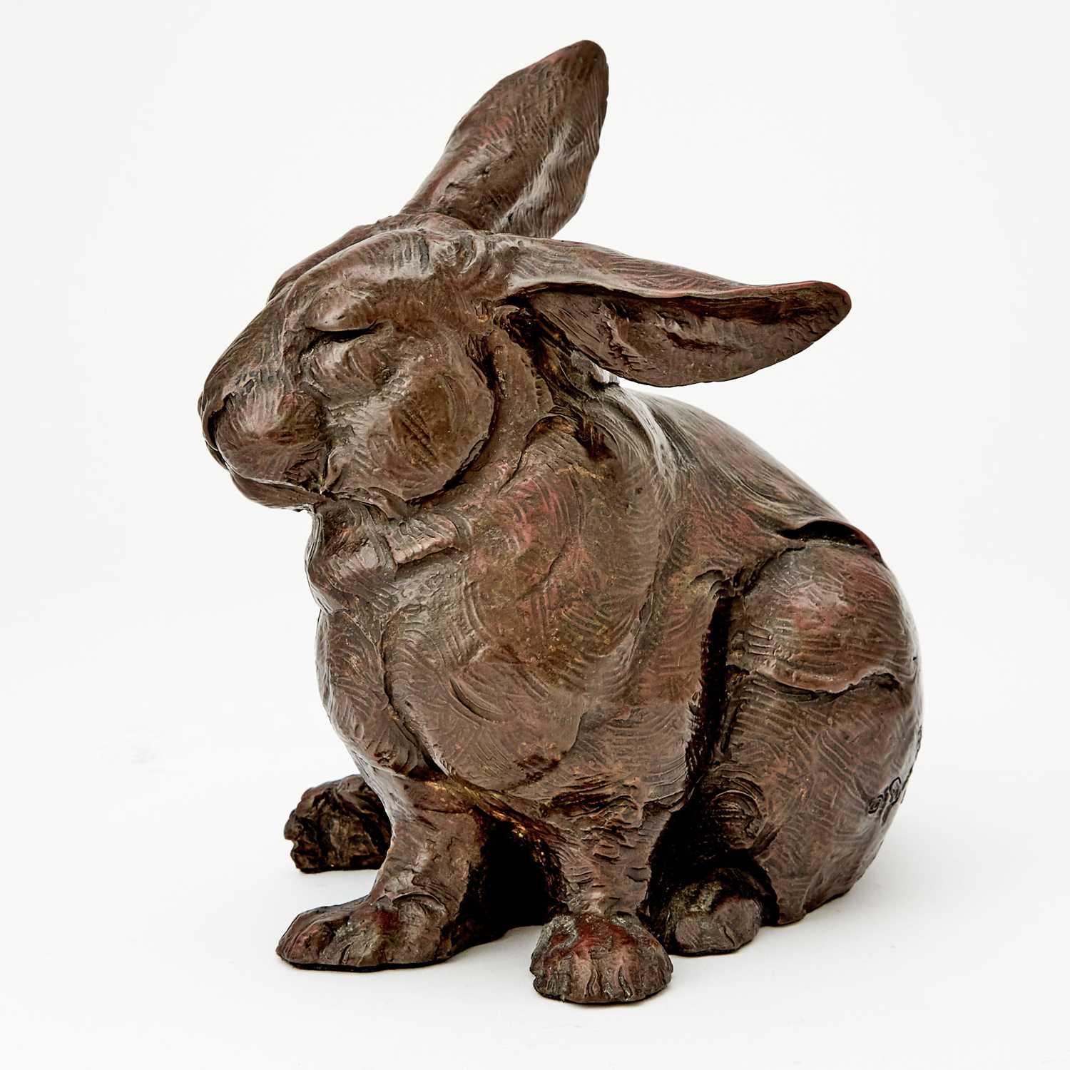 Doyle Rabbit Design Lot 378 - Dan Ostermiller, Patinated Bronze Rabbit