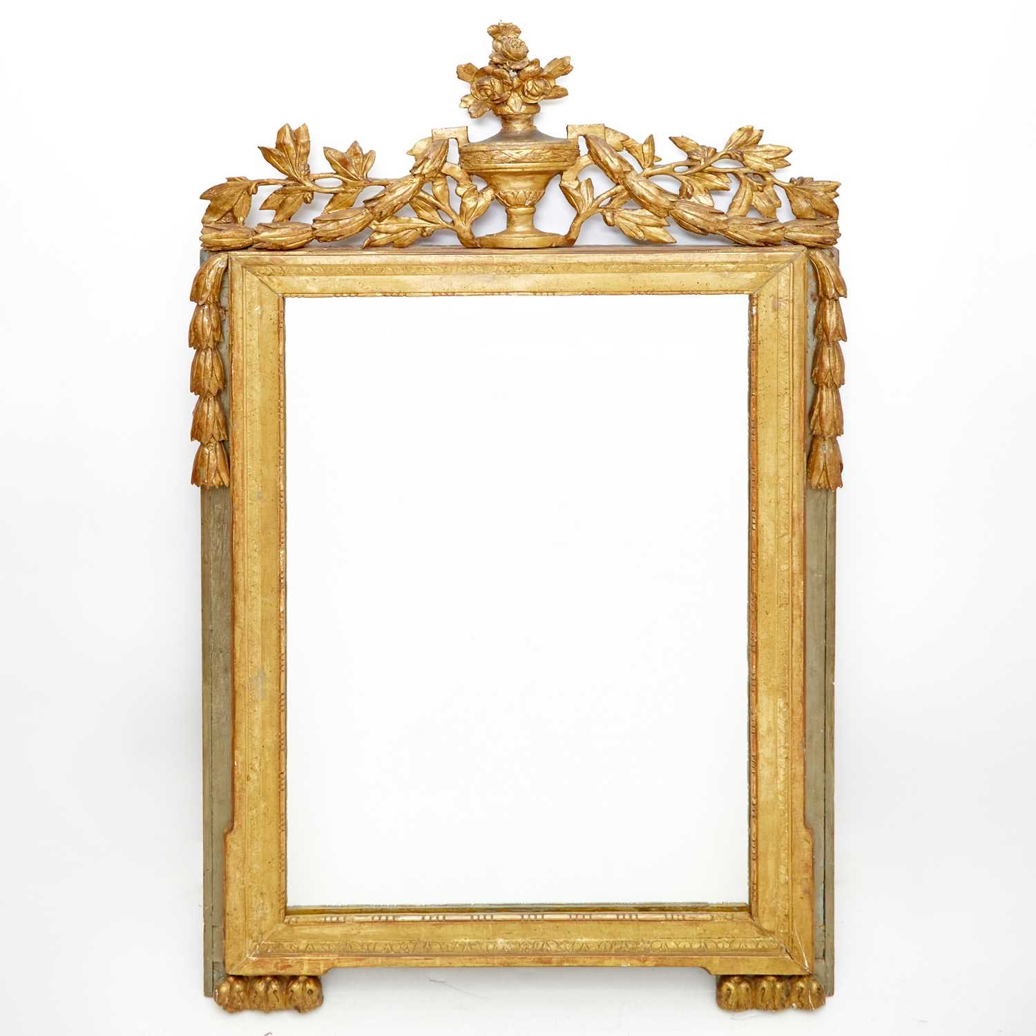 Lot 441 - Louis XVI Carved Giltwood Mirror