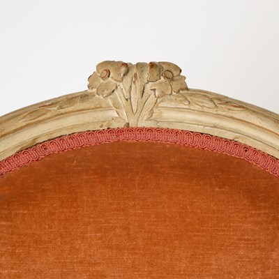 Lot 429 - Pair of Louis XVI Painted Fauteuils en Cabriolet