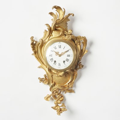 Lot 207 - Louis XV Style Gilt Bronze Cartel Clock