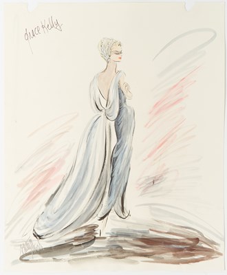 Lot 19 - An original Edith Head design for Grace Kelly in To Catch a Thief