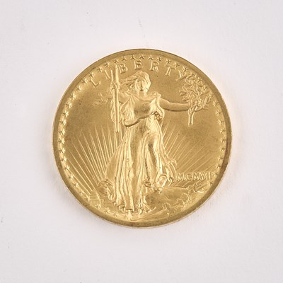 Lot 1133 - United States 1907 $20 St. Gaudens High Relief