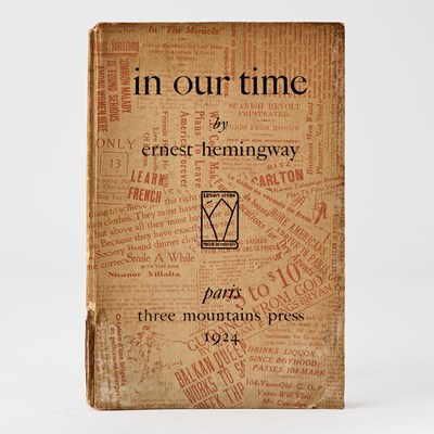 Lot Hemingway's second book, one of 170 copies