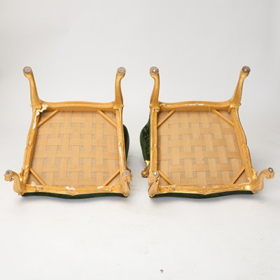 Lot 527 - Pair of George II Style Giltwood Armchairs