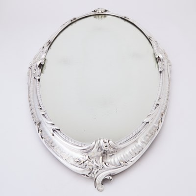 Lot 372 - Continental Silver Plated Centerpiece and Mirror Plateau