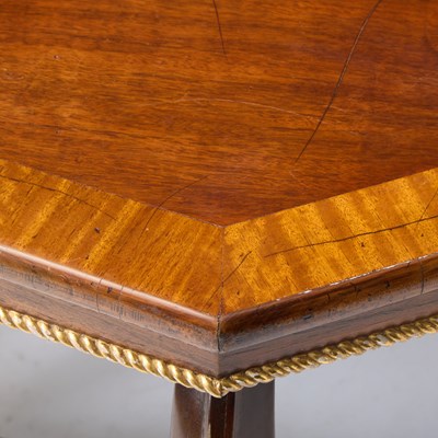 Lot 572 - Northern European Parcel-Gilt Mahogany Center Table