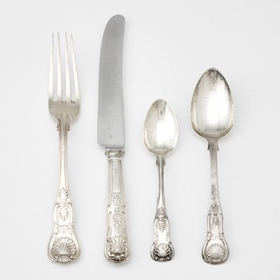 Lot 646 - Assembled English Sterling Silver Part Flatware Service