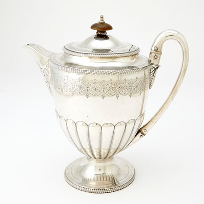 Lot 1118 - George III Sterling Silver Coffee Pot