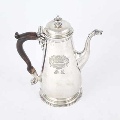 Lot 203 - George II Sterling Silver Coffee Pot