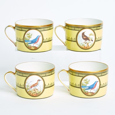 Lot 195 - Group of Limoges Porcelain Coffee-Cans and Saucers