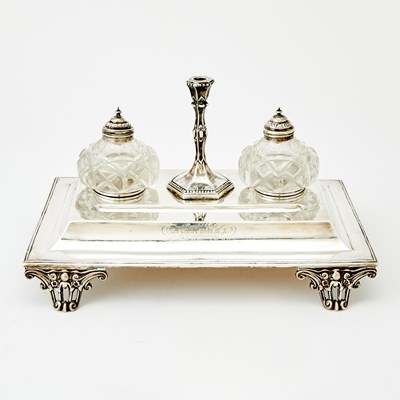 Lot 659 - Victorian Sterling Silver Inkstand