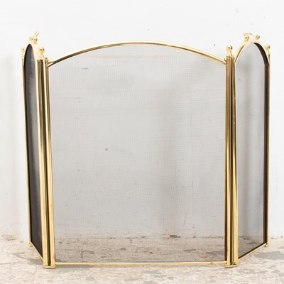 Lot 8 - Brass Fire Screen