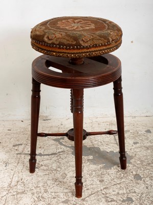 Lot 11 - George III Style Mahogany Piano Stool