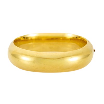 Lot 1206 - Gold Bangle Bracelet