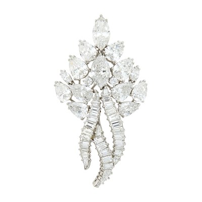 Lot 234 - Platinum and Diamond Brooch