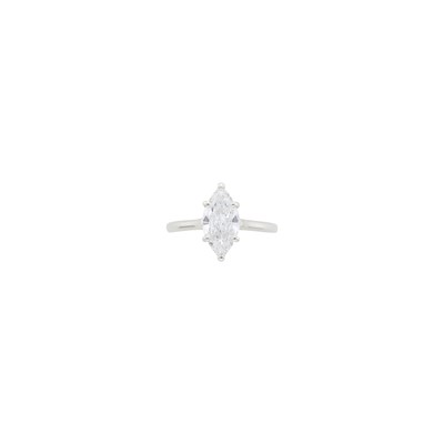 Lot 2111 - Silver and Diamond Ring