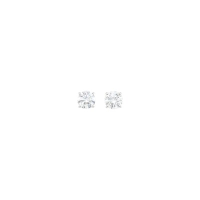 Lot 46 - Pair of White Gold and Diamond Stud Earrings