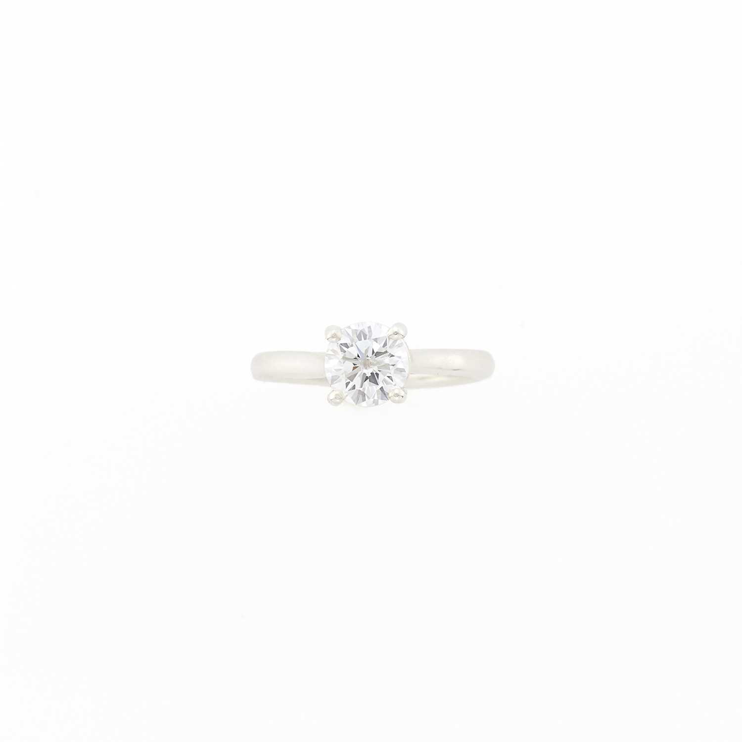 Lot 1085 - Silver and Diamond Ring