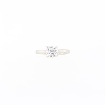 Lot 1085 - Silver and Diamond Ring