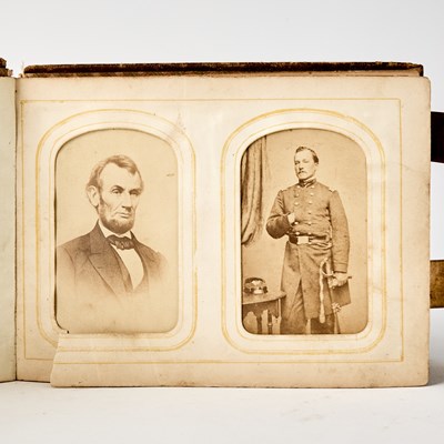 Lot 509 - A Civil War-era CDV album with Lincoln and Grant