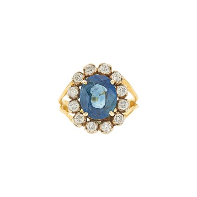 Lot 2359 - Gold, Sapphire and Diamond Ring