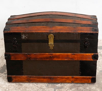 Lot 79 - Alligator Iron Mounted Trunk