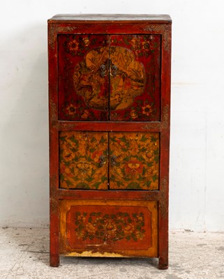 Lot 88 - Chinoiserie Decorated Painted Cabinet