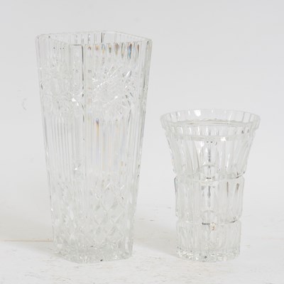 Lot 109 - Two Cut Glass Vases