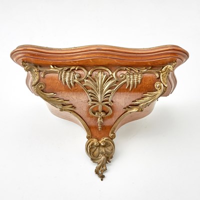 Lot 345 - Bronze Mounted Burlwood Bracket