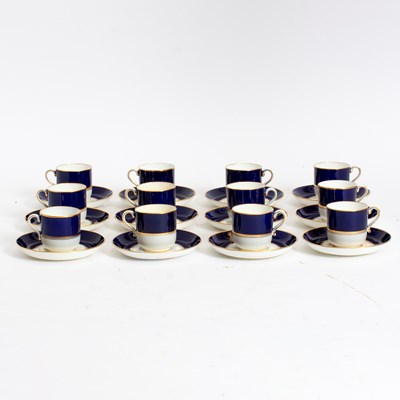 Lot 132 - Set of Twelve Minton Porcelain Cups and Saucers