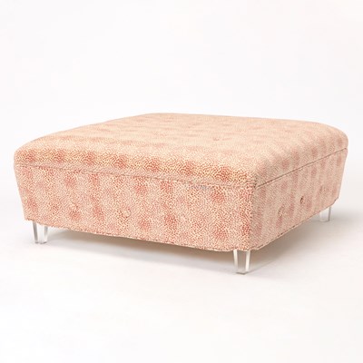 Lot 350 - Upholstered Acrylic Ottoman