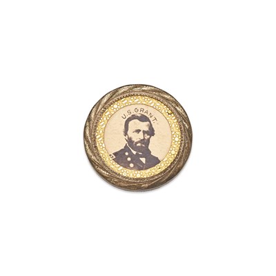 Lot 1009 - Political Collectibles: Ulysses S. Grant Cardboard Badge