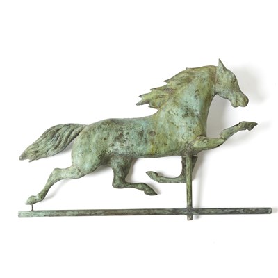 Lot 477 - Molded Sheet Copper Running Horse Weathervane