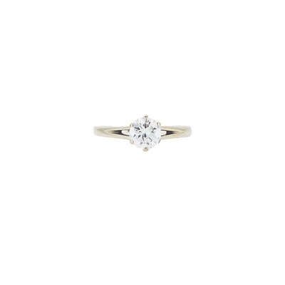 Lot 1135 - White Gold and Diamond Ring