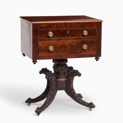 Lot 470 - Classical Mahogany Two-Drawer Stand