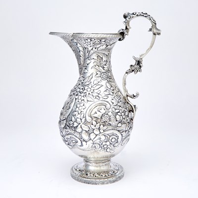 Lot 213 - Early Samuel Kirk Silver Water Pitcher