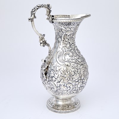 Lot 213 - Early Samuel Kirk Silver Water Pitcher