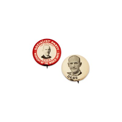 Lot 1046 - Political Collectibles: Eugene V, Debs Pinbacks