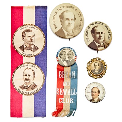 Lot 1016 - Political Collectibles: William Jennings Bryan Group