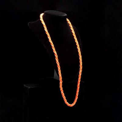 Lot 219 - Dyed Coral Beaded Necklace