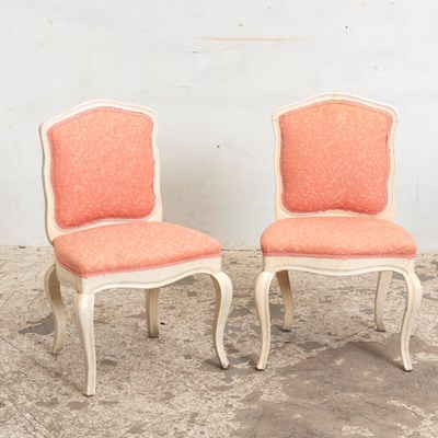 Lot 252 - Pair of Painted Children's Armchairs