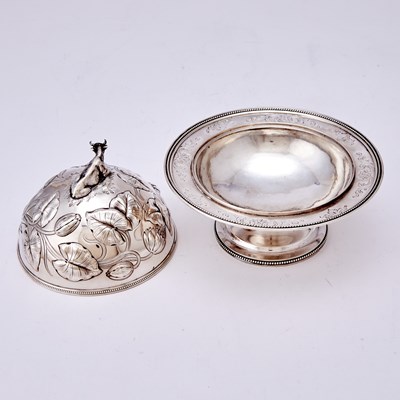 Lot 218 - Tiffany & Co. Sterling Silver Covered Butter Dish
